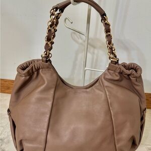 Pre-owned Salvatore Ferragamo Brown Vara Bow Accent Leather Shoulder Bag